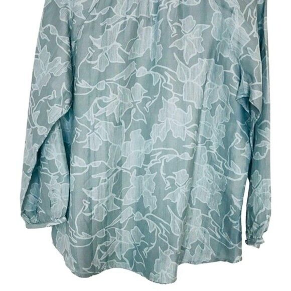 New! Prana Leonardo Peasant V Neck Woven Gauze Tencel Oversized Top Blouse - Picture 8 of 11